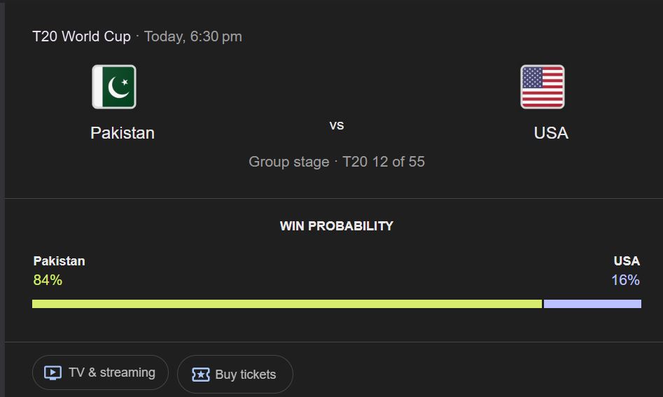 Pakistan vs USA today match cricket preview