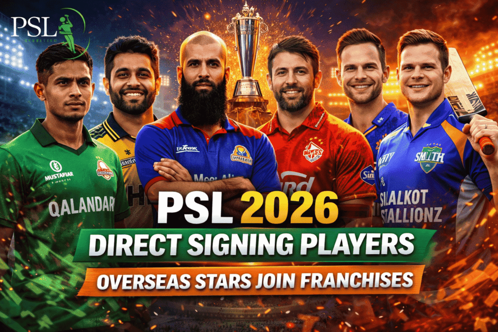 PSL 2026 direct signing overseas players